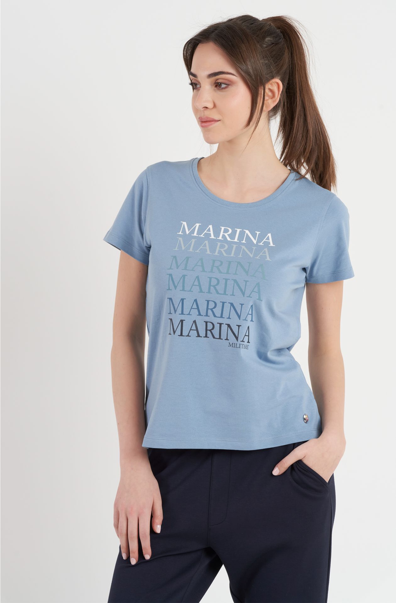 T-shirt donna in cotone jersey