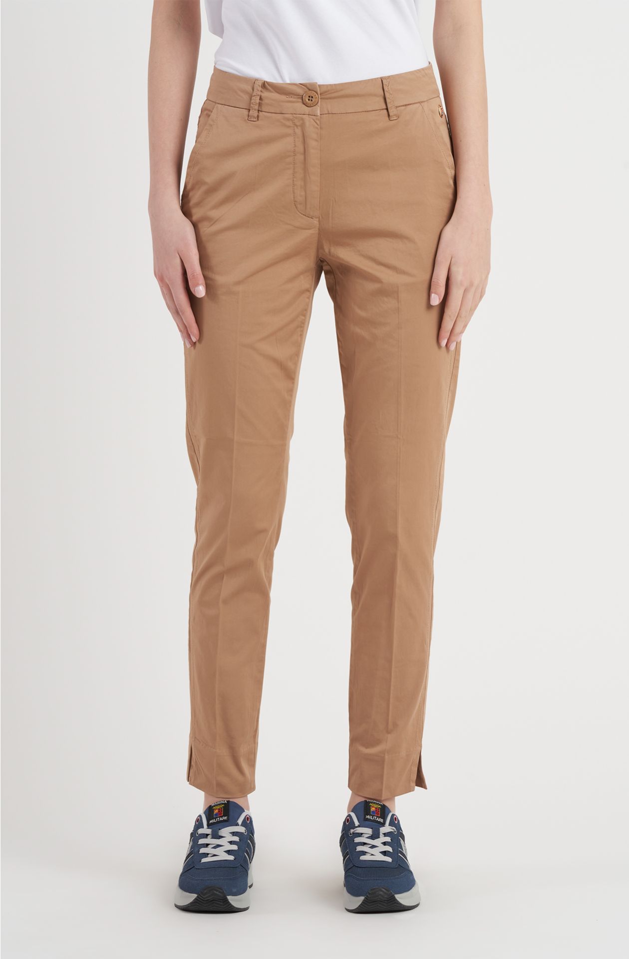 Pantalone donna chino in cotone