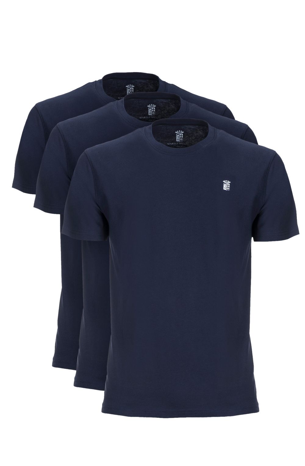 Tris di t-shirt girocollo