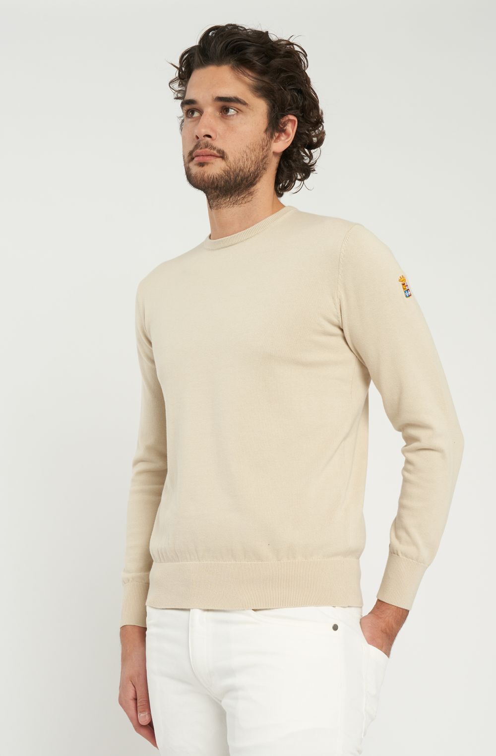 Maglia da uomo in cotone girocollo