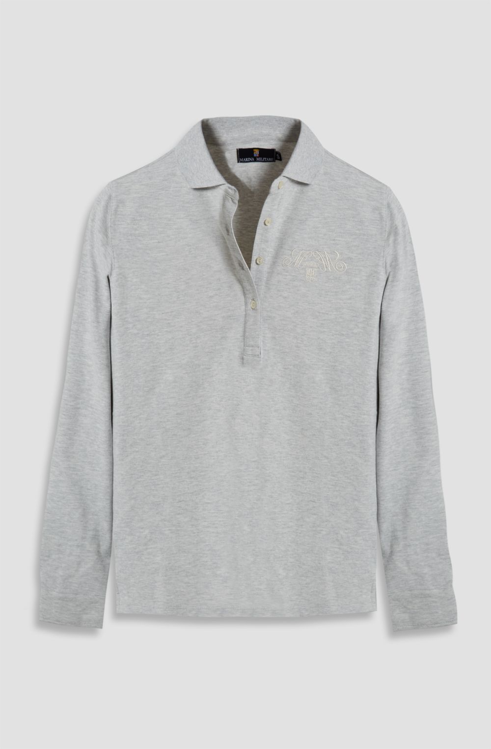 Polo da donna in cotone piquet manica lunga