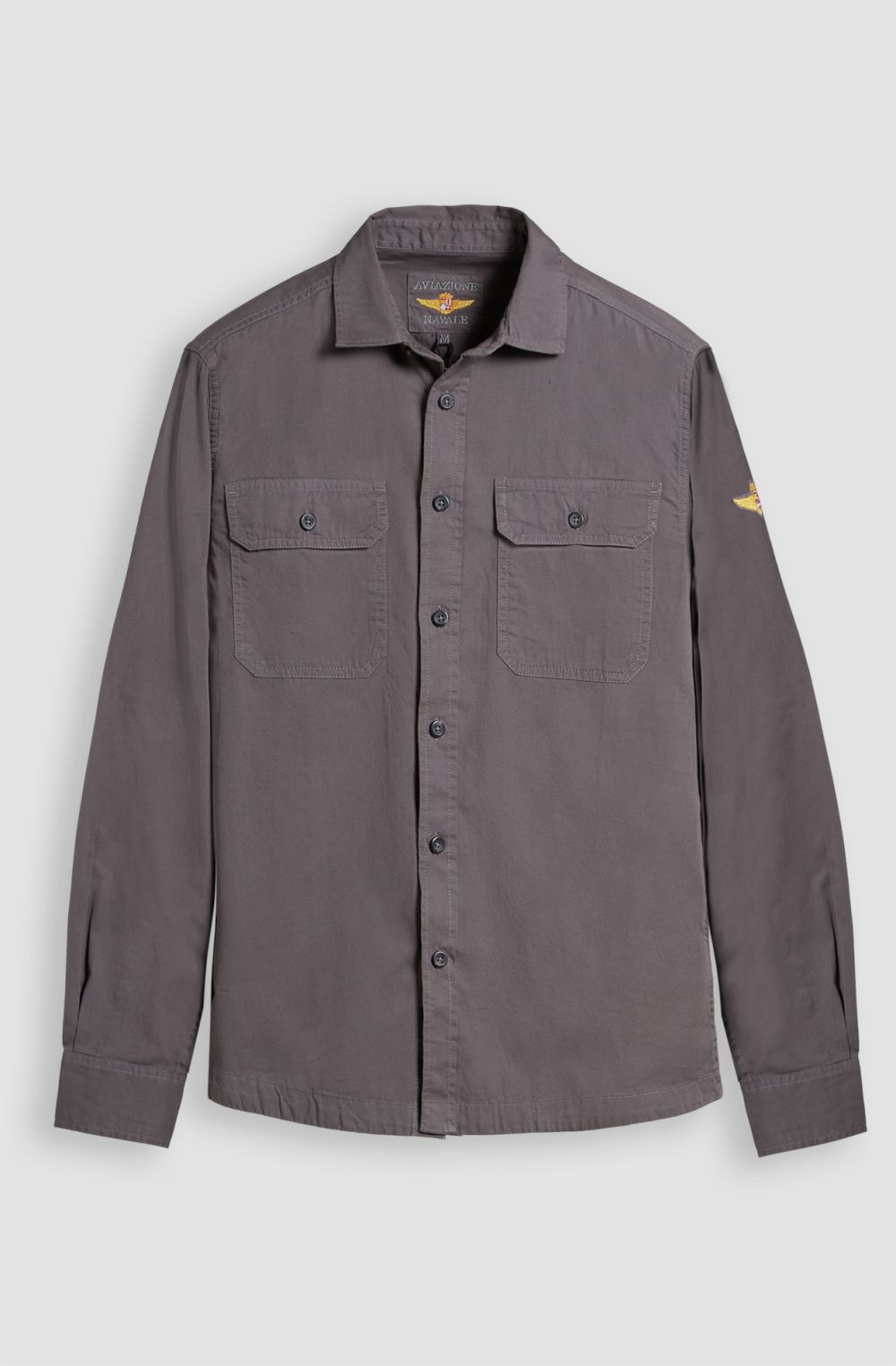 Camicia da uomo Aviazione Navale in twill leggero manica lunga