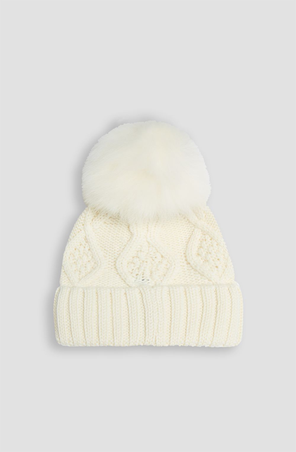 Women's hat in wool blend with pom pom