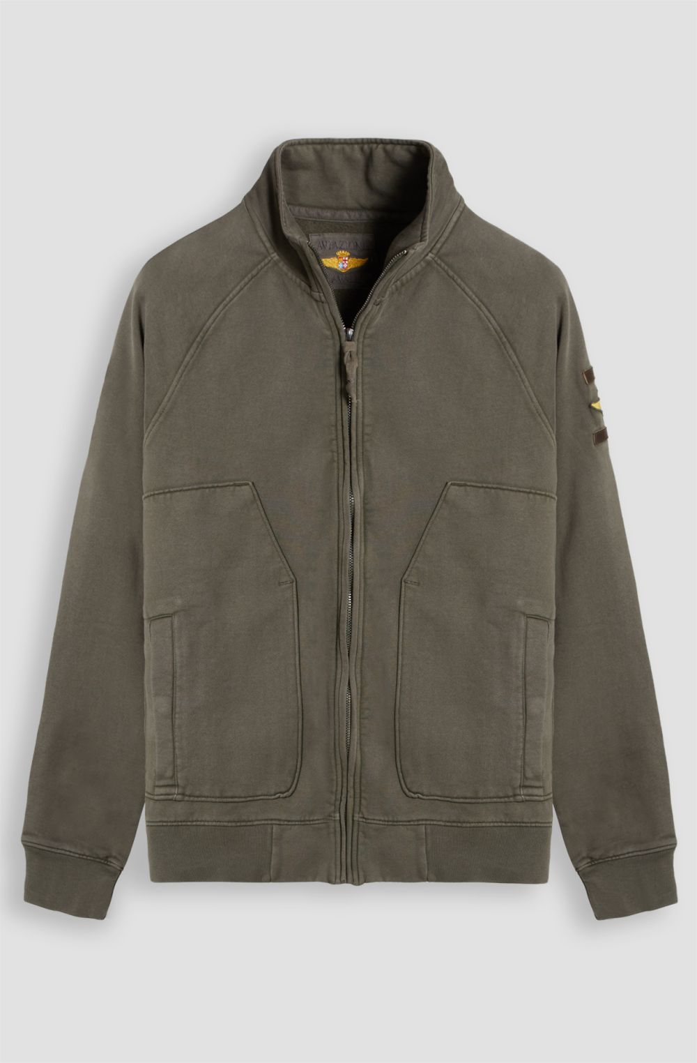 Aviazione Navale men's sweatshirt in cotton with zip