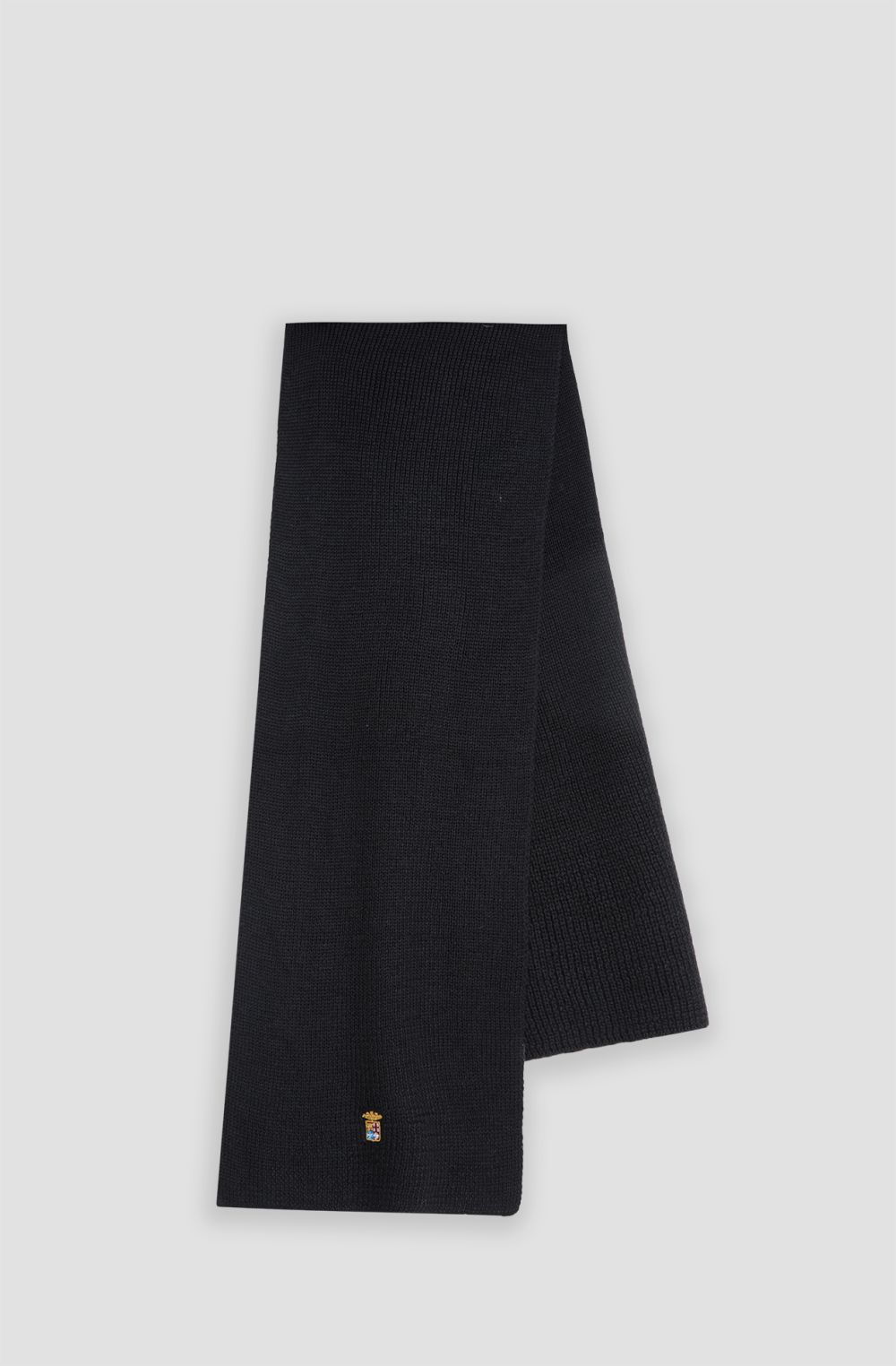 Mixed fabric ribbed men's scarf