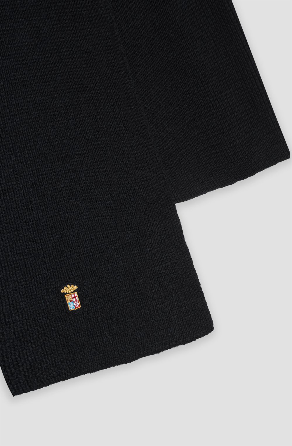 Mixed fabric ribbed men's scarf