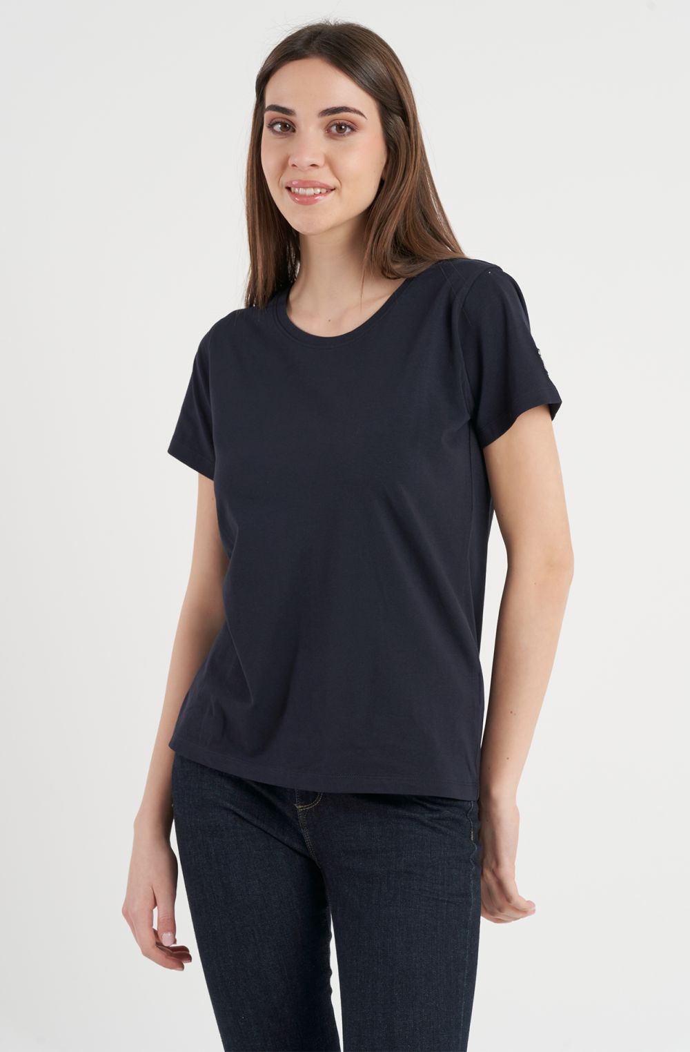 T-shirt da donna Essential in cotone mezza manica