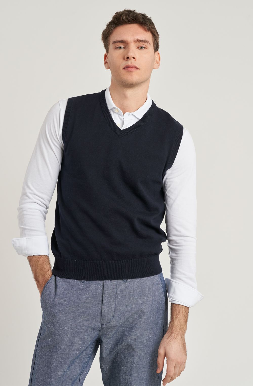 Gilet da uomo in cotone