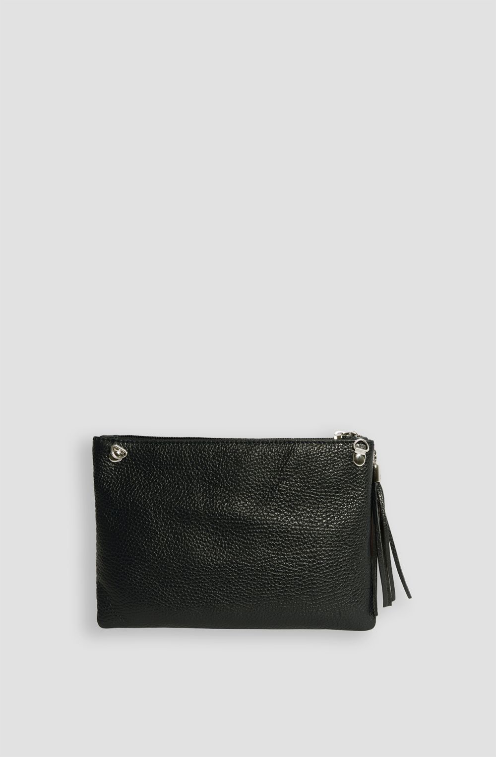 Women's clutch bag in hammered leather