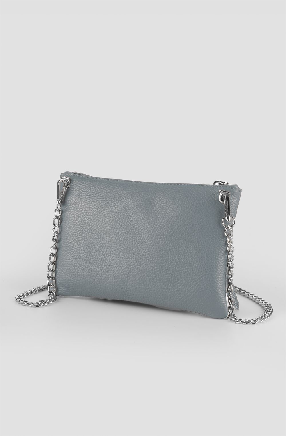 Women's clutch bag in hammered leather