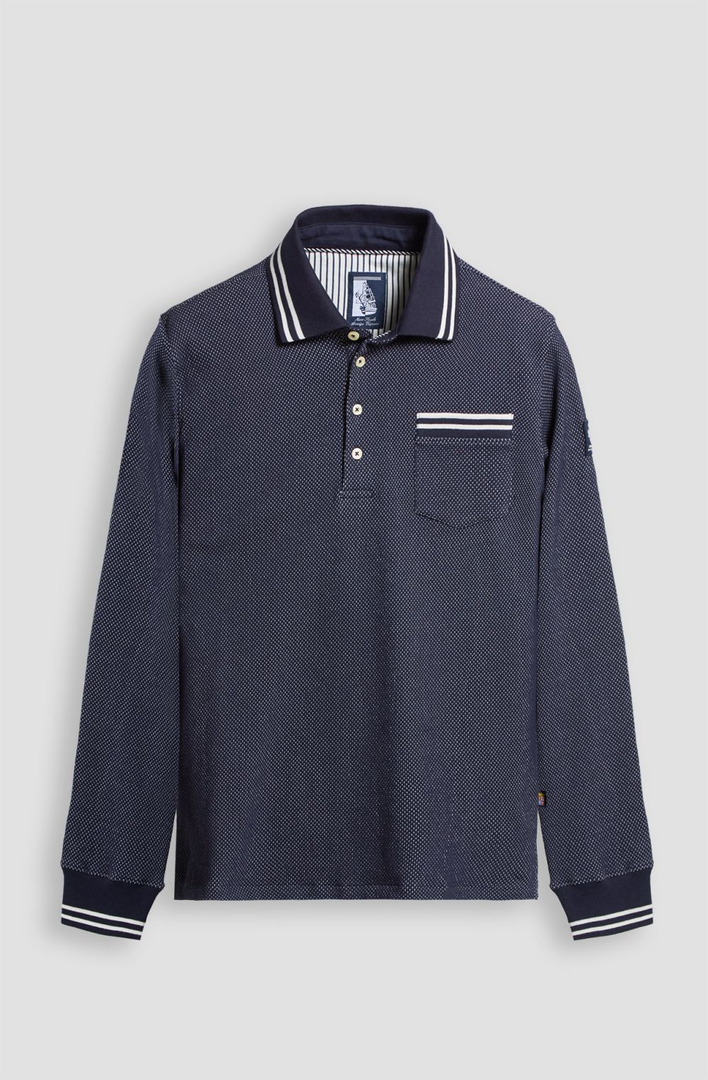 Polo da uomo Amerigo Vespucci in cotone elasticizzato