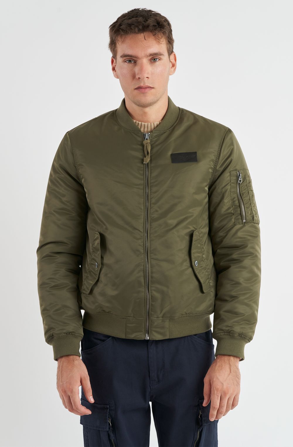 Bomber da uomo Aviazione Navale in nylon