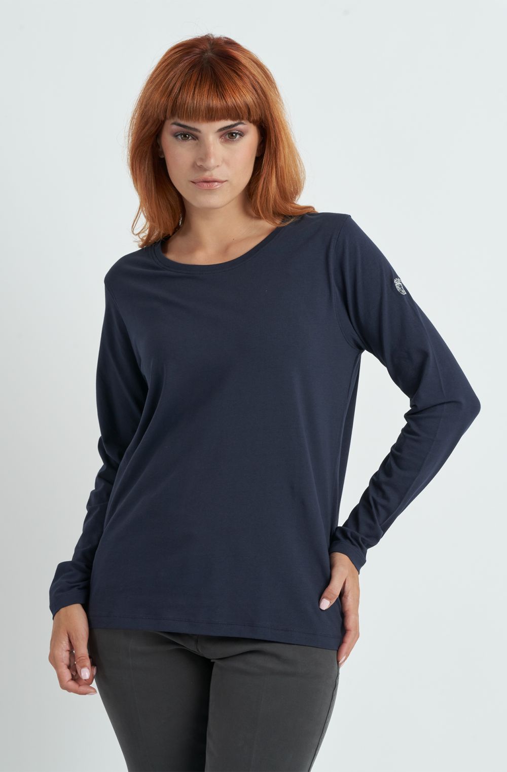 T-shirt da donna Essential in cotone manica lunga