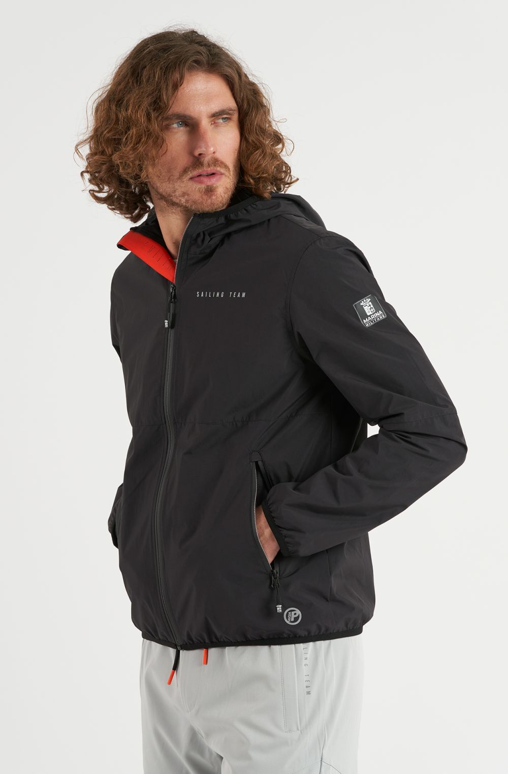 Men's Sailing Team nylon jacket with hood