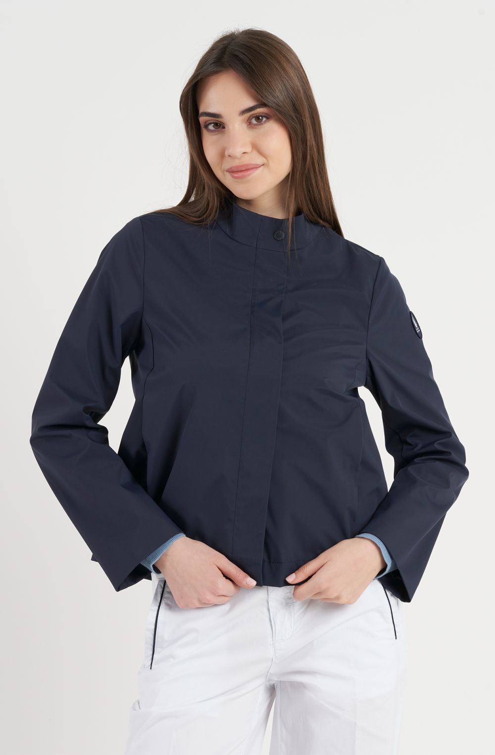 Impermeabile donna Amerigo Vespucci con colletto alla coreana