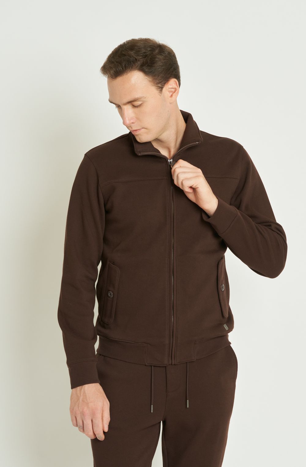 Felpa full zip uomo