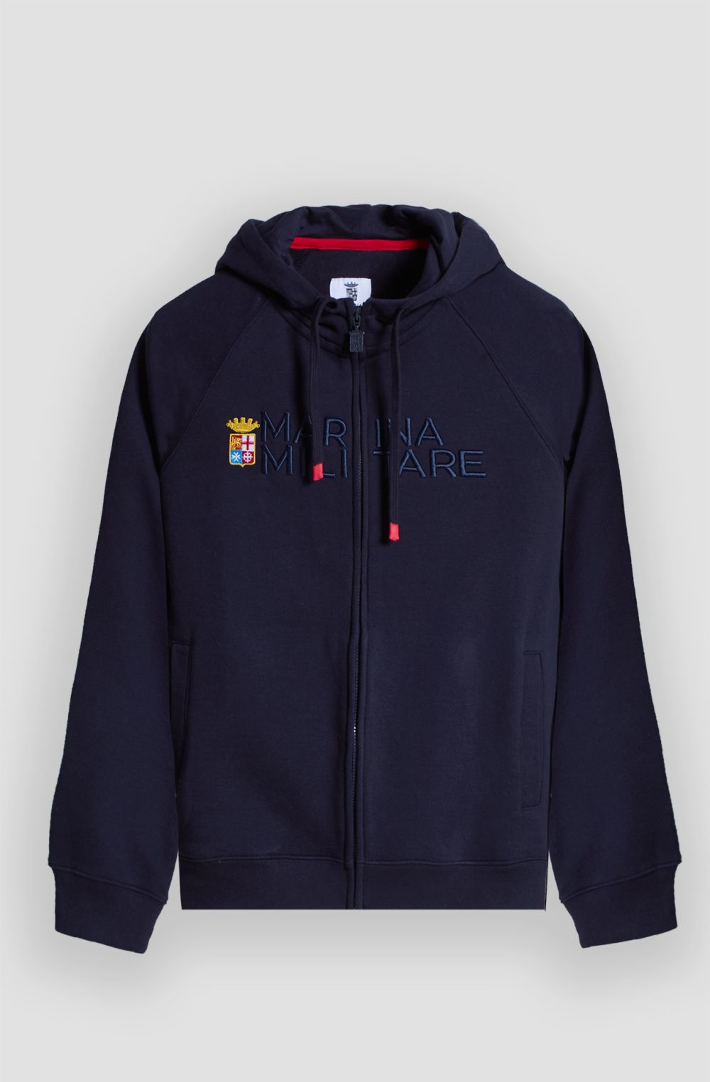 Felpa full zip uomo con cappuccio