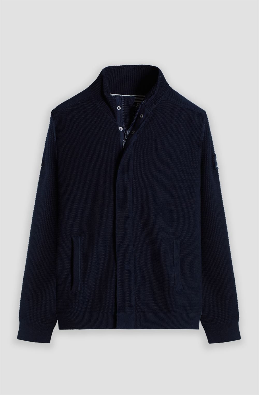 Maglia full zip uomo Amerigo Vespucci con patch ricamato