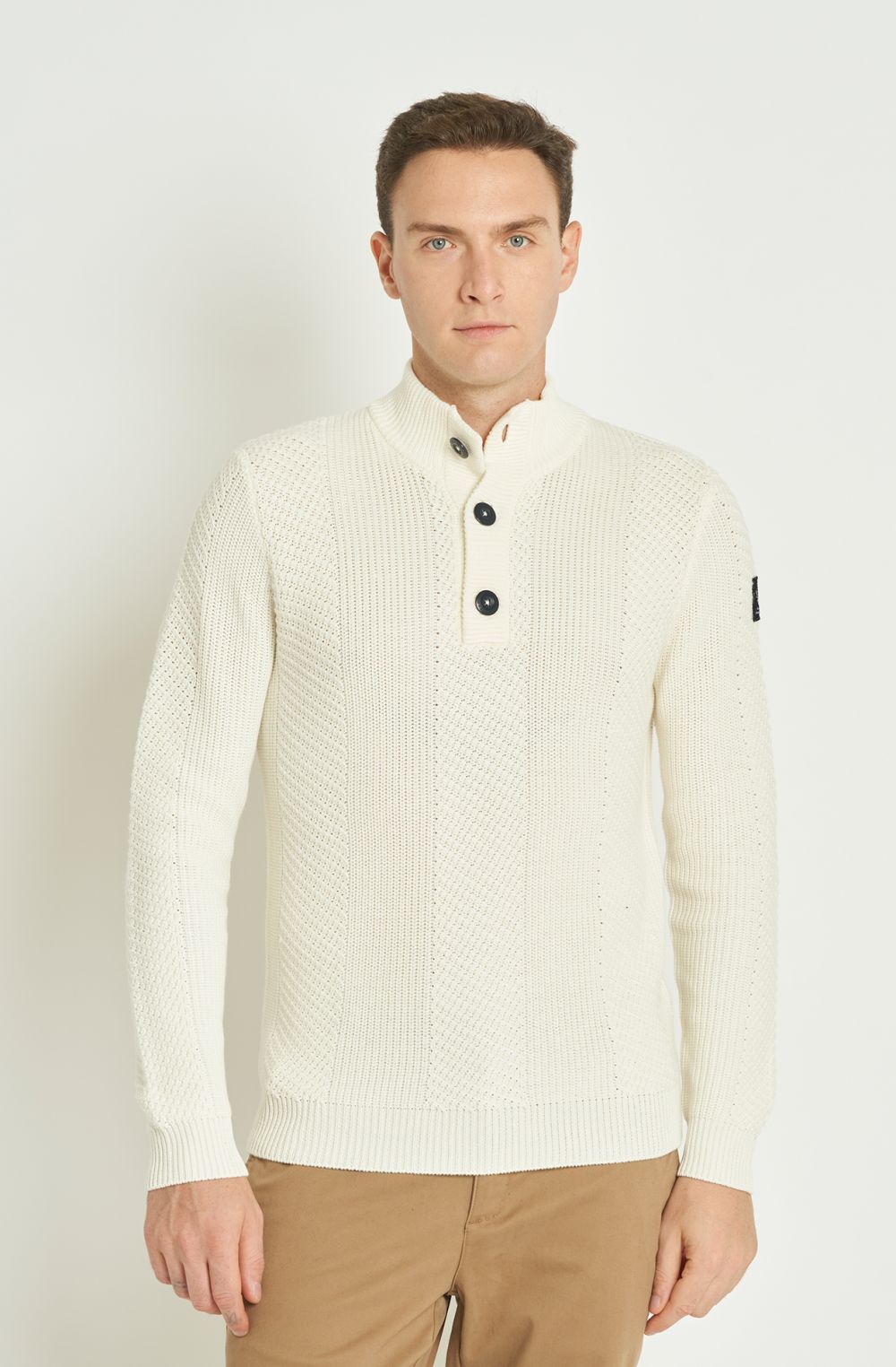Amerigo Vespucci men's turtleneck sweater in warm cotton