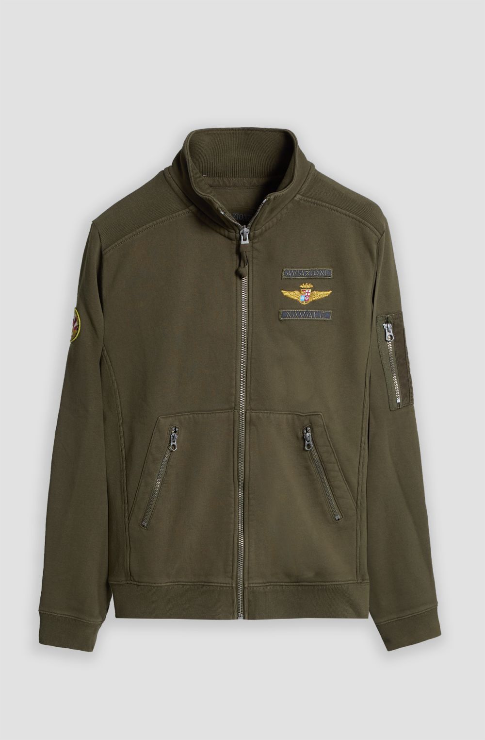 Felpa full zip uomo Aviazione Navale