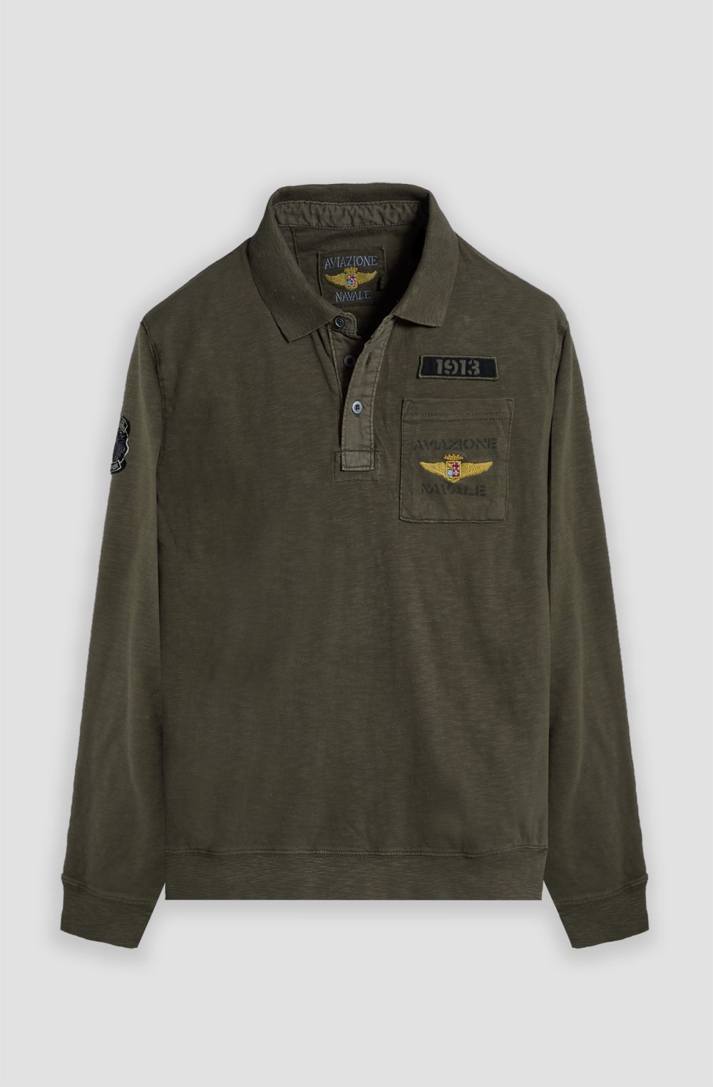 Polo uomo Aviazione Navale patch Grupaer