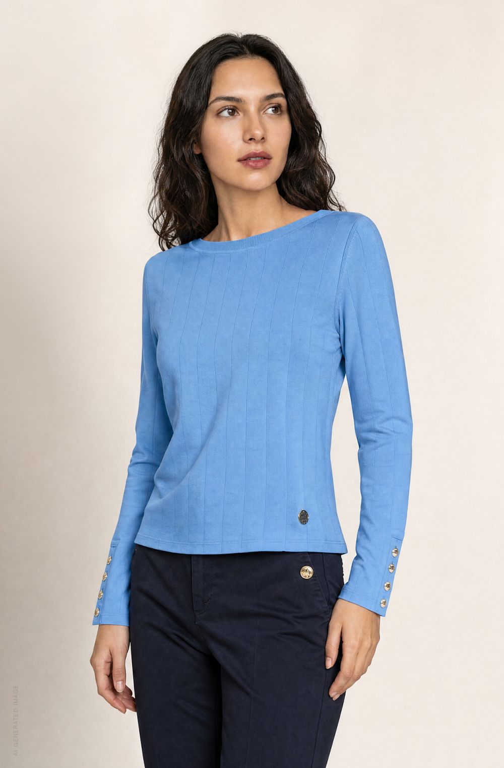 Amerigo Vespucci women's boat-neck T-shirt