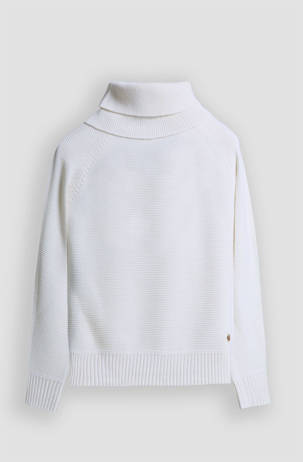 Women's sweater with removable high collar