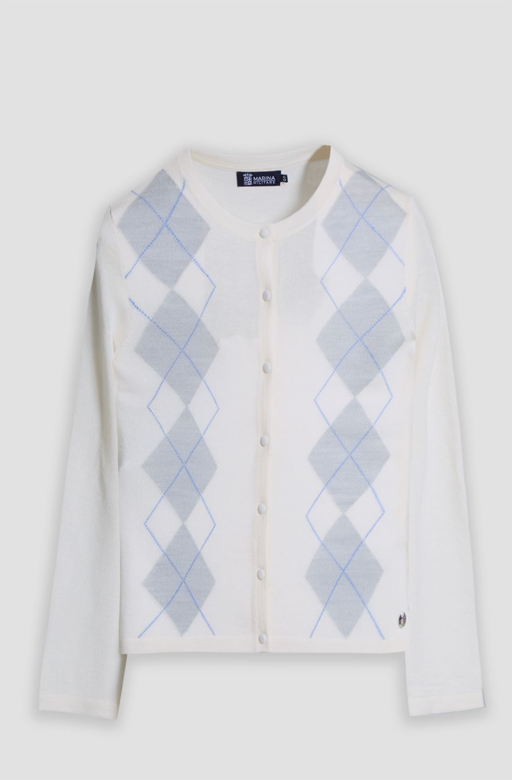 Women's cardigan with geometric pattern