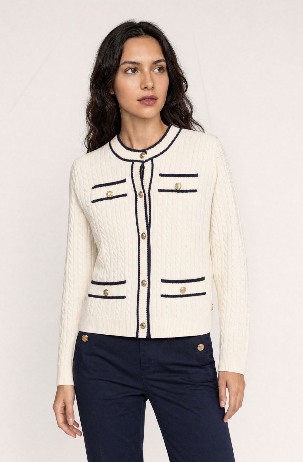 Amerigo Vespucci women's button-front sweater