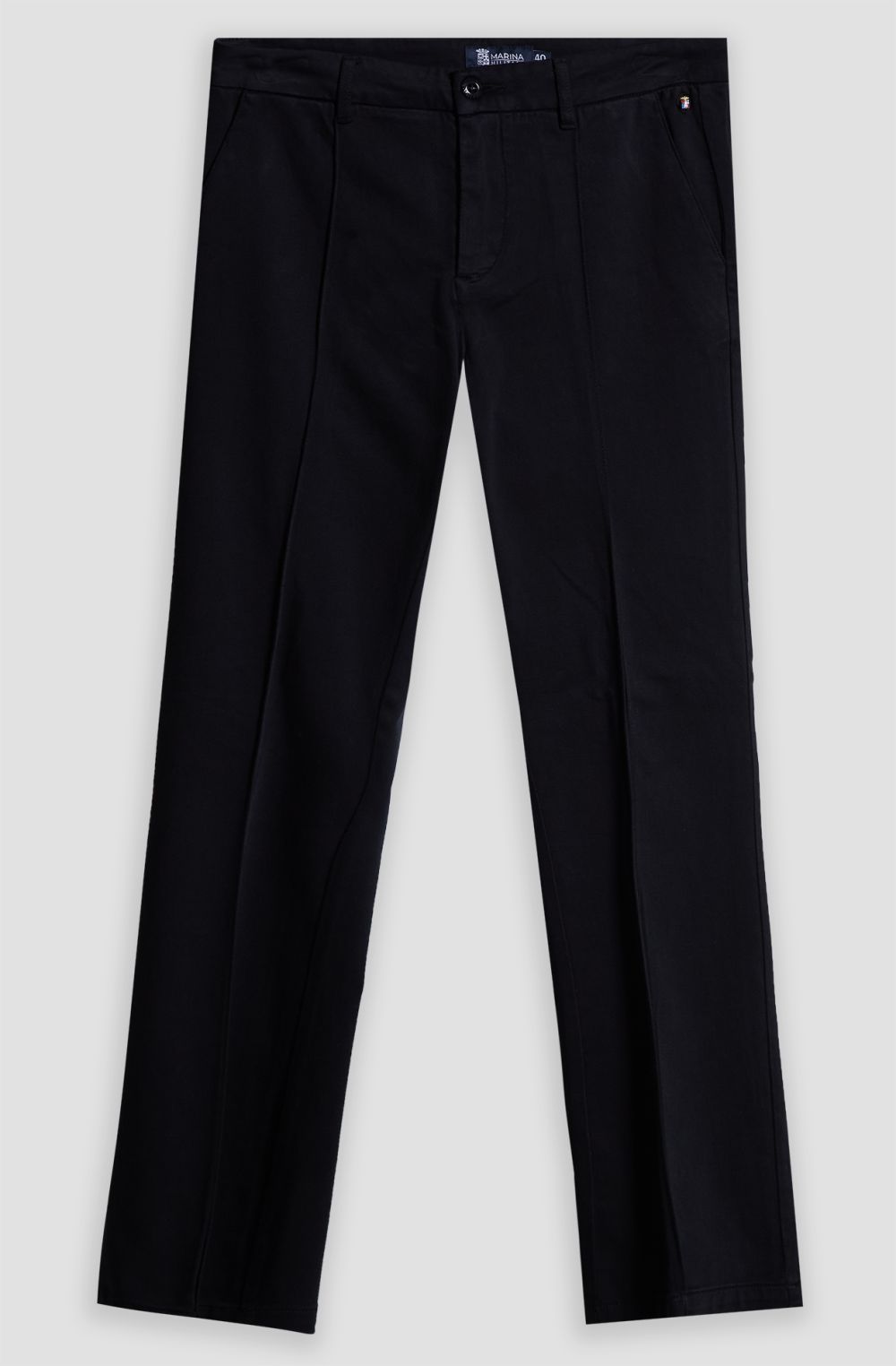 Women's stretch sateen trousers