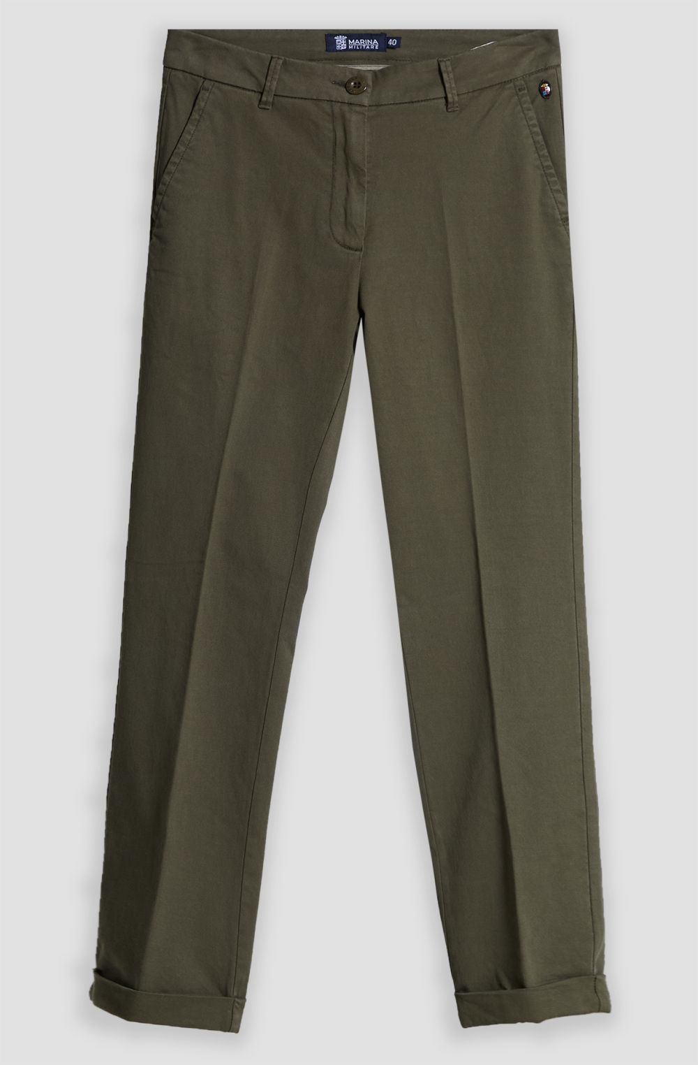 Women's stretch dobby chino trousers