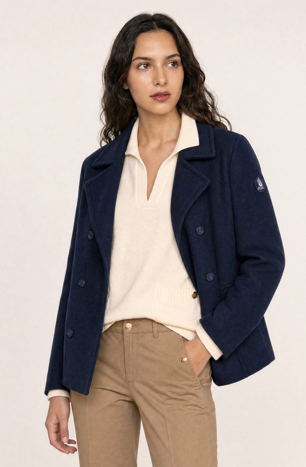 Amerigo Vespucci women's peacoat