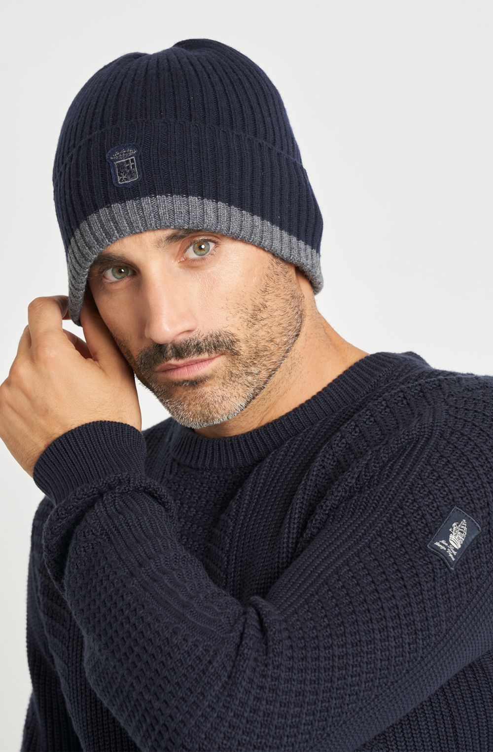 Berretto uomo a maglia inglese