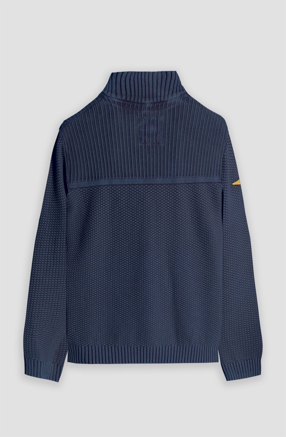 Aviazione Navale men's full-zip sweater in brushed cotton