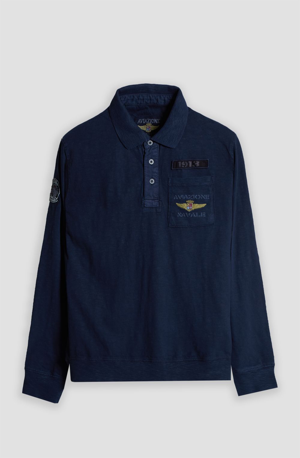Polo uomo Aviazione Navale patch Grupaer