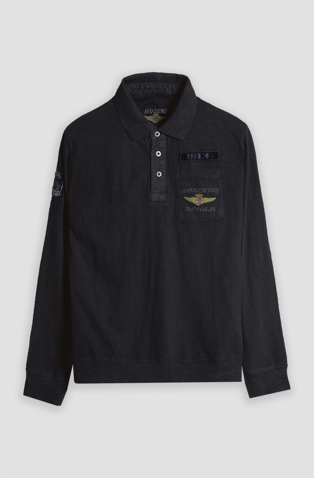 Polo uomo Aviazione Navale patch Grupaer