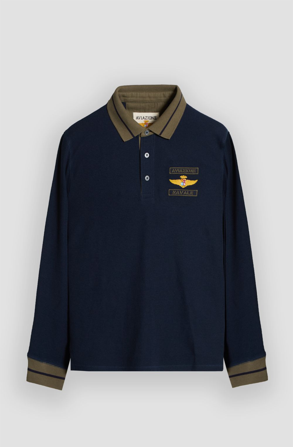 Polo uomo Aviazione Navale patch sul cuore