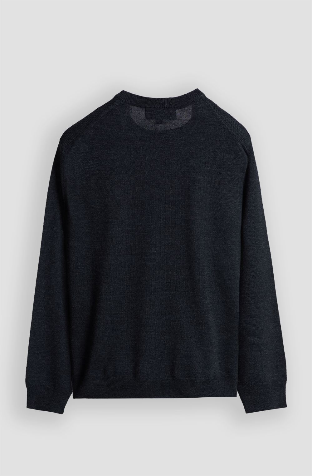 Men's honeycomb-knit crew-neck sweater