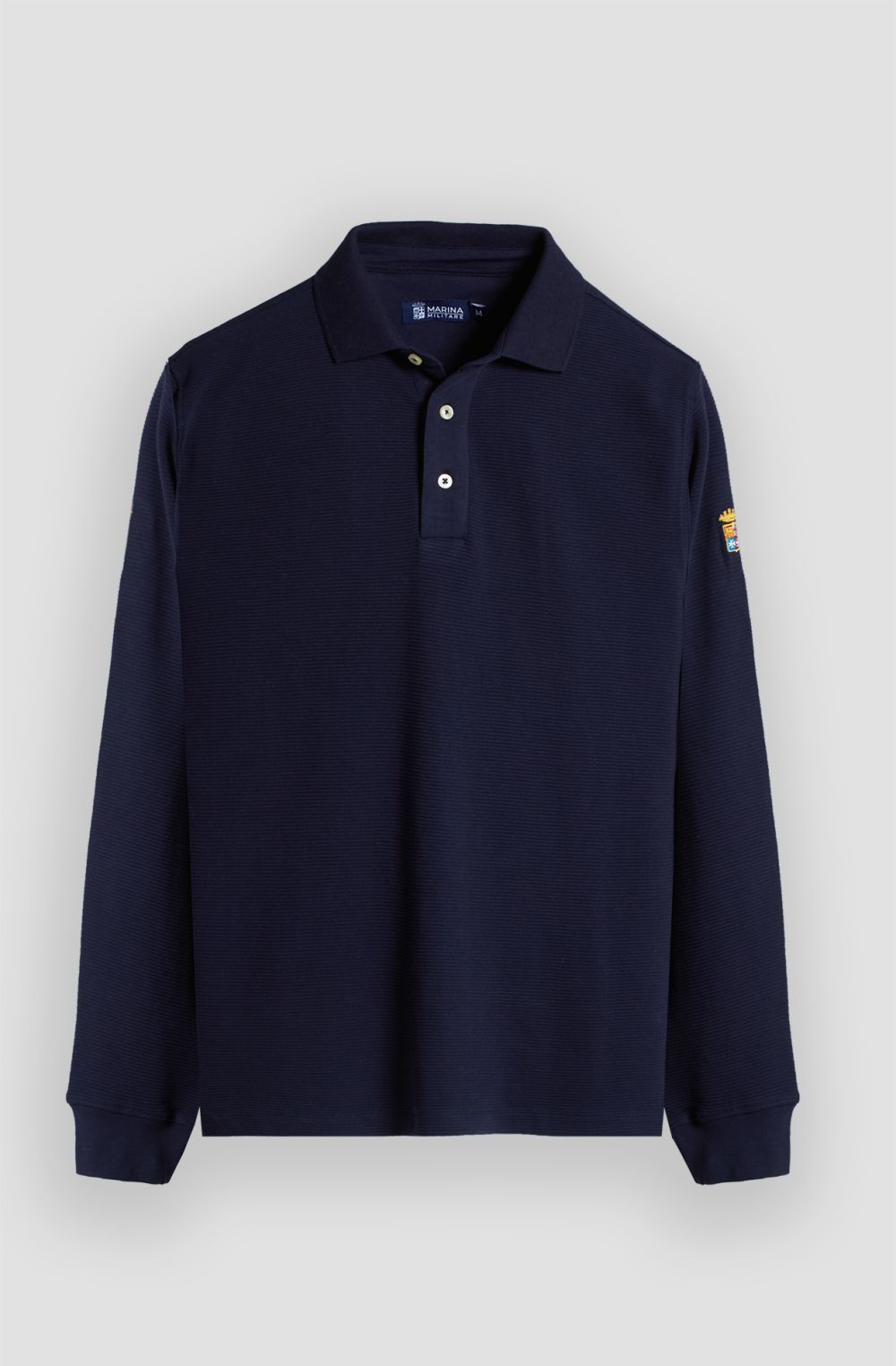 Polo uomo con logo ricamato multicolor