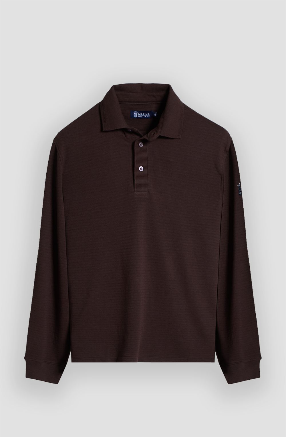 Polo uomo con logo ricamato bicolore