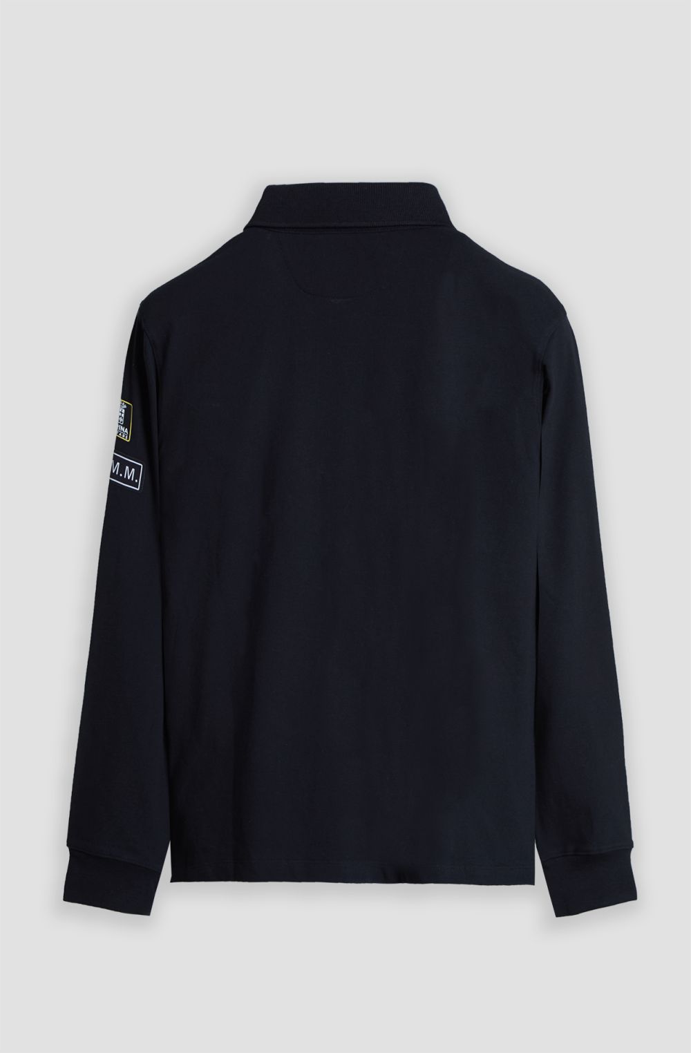 Polo manica lunga uomo Sailing Team in cotone piquet