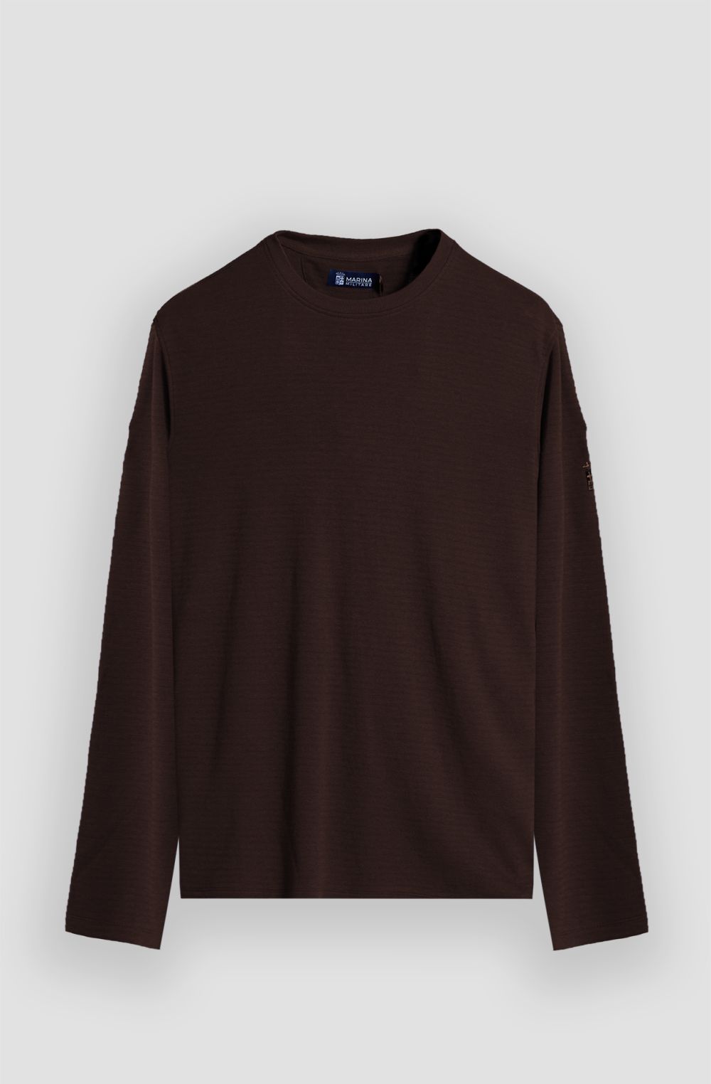 T-shirt manica lunga uomo con logo ricamato