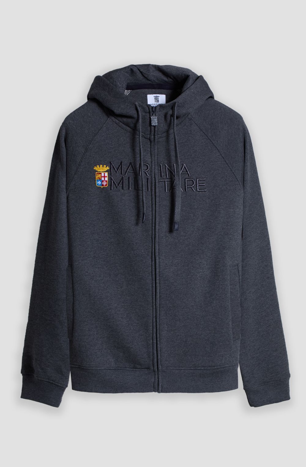 Felpa full zip uomo con cappuccio