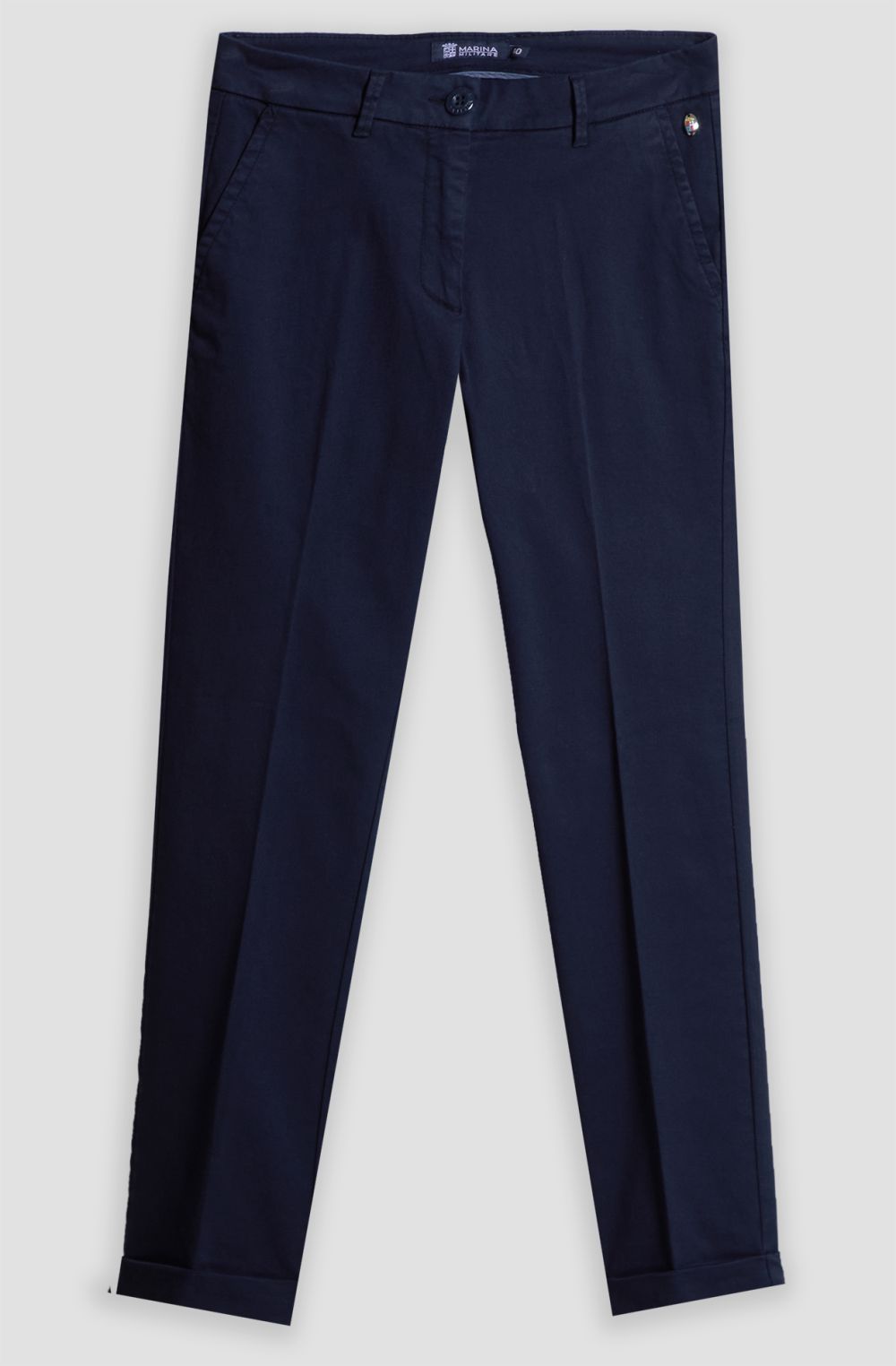 Pantalone chino donna dobby stretch