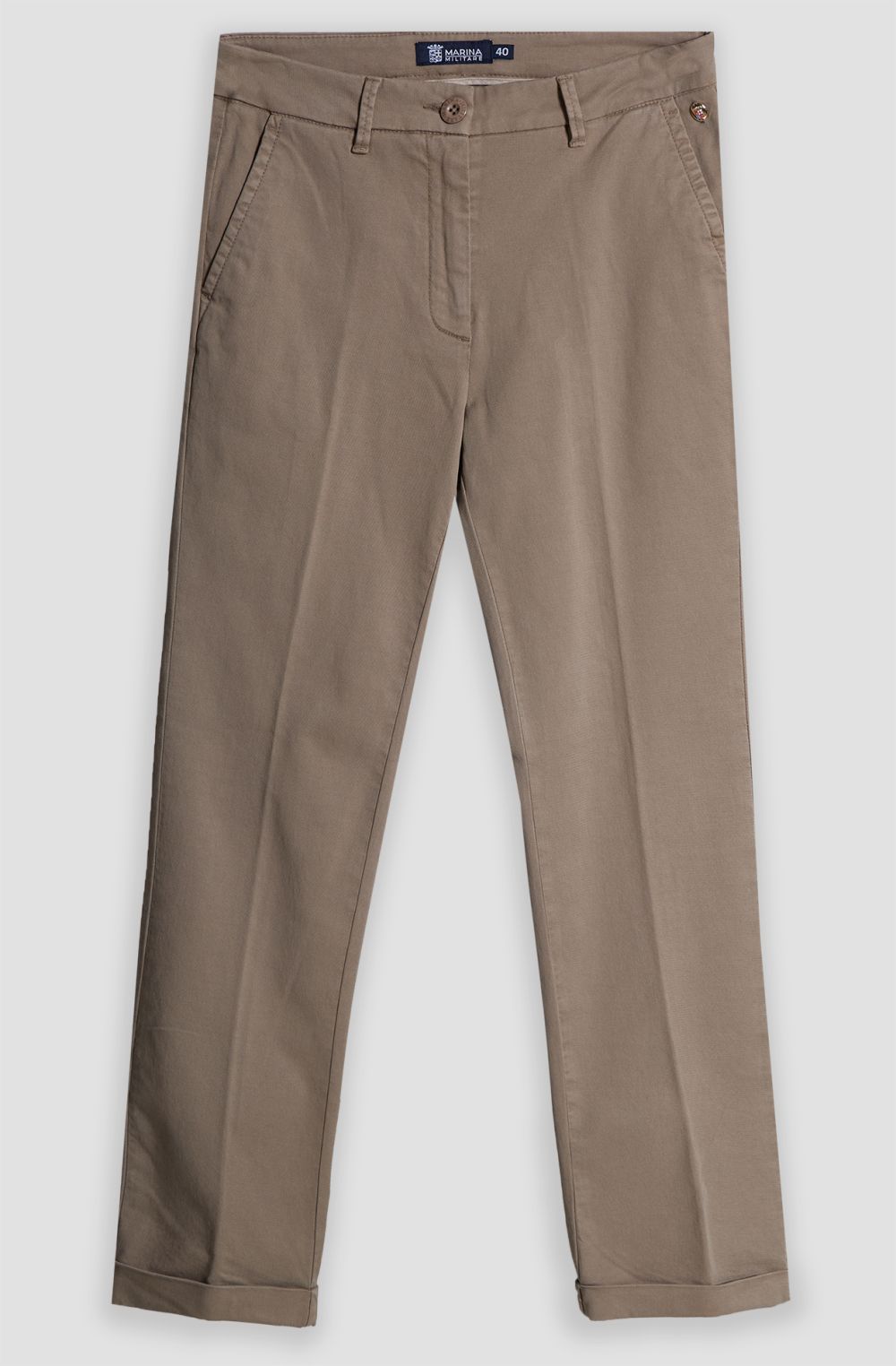 Pantalone chino donna dobby stretch