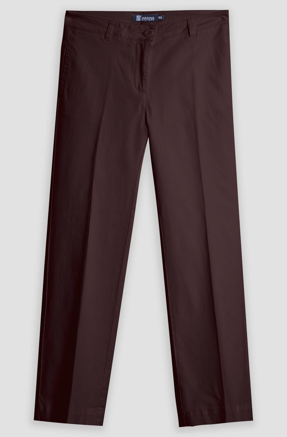 Women's structured cotton trousers