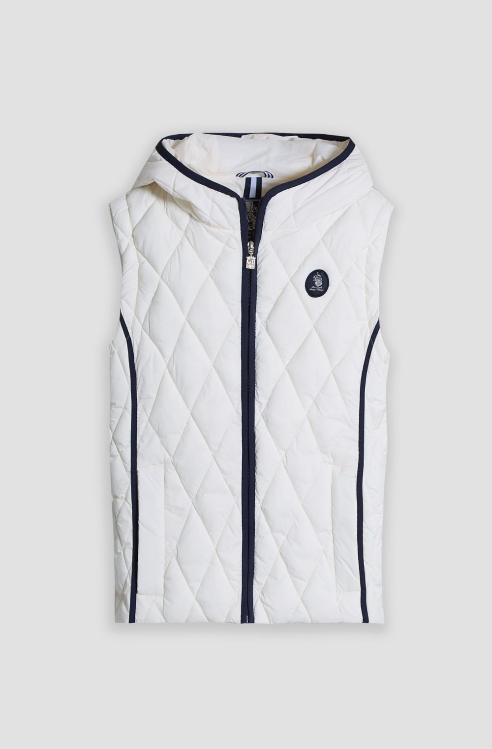 Amerigo Vespucci women's gilet with fixed hood