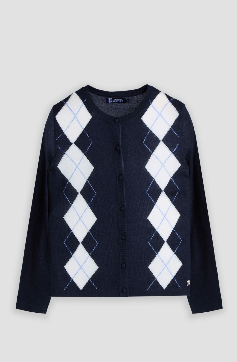Women's cardigan with geometric pattern