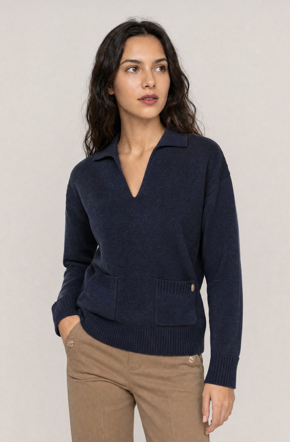 Amerigo Vespucci women's polo sweater