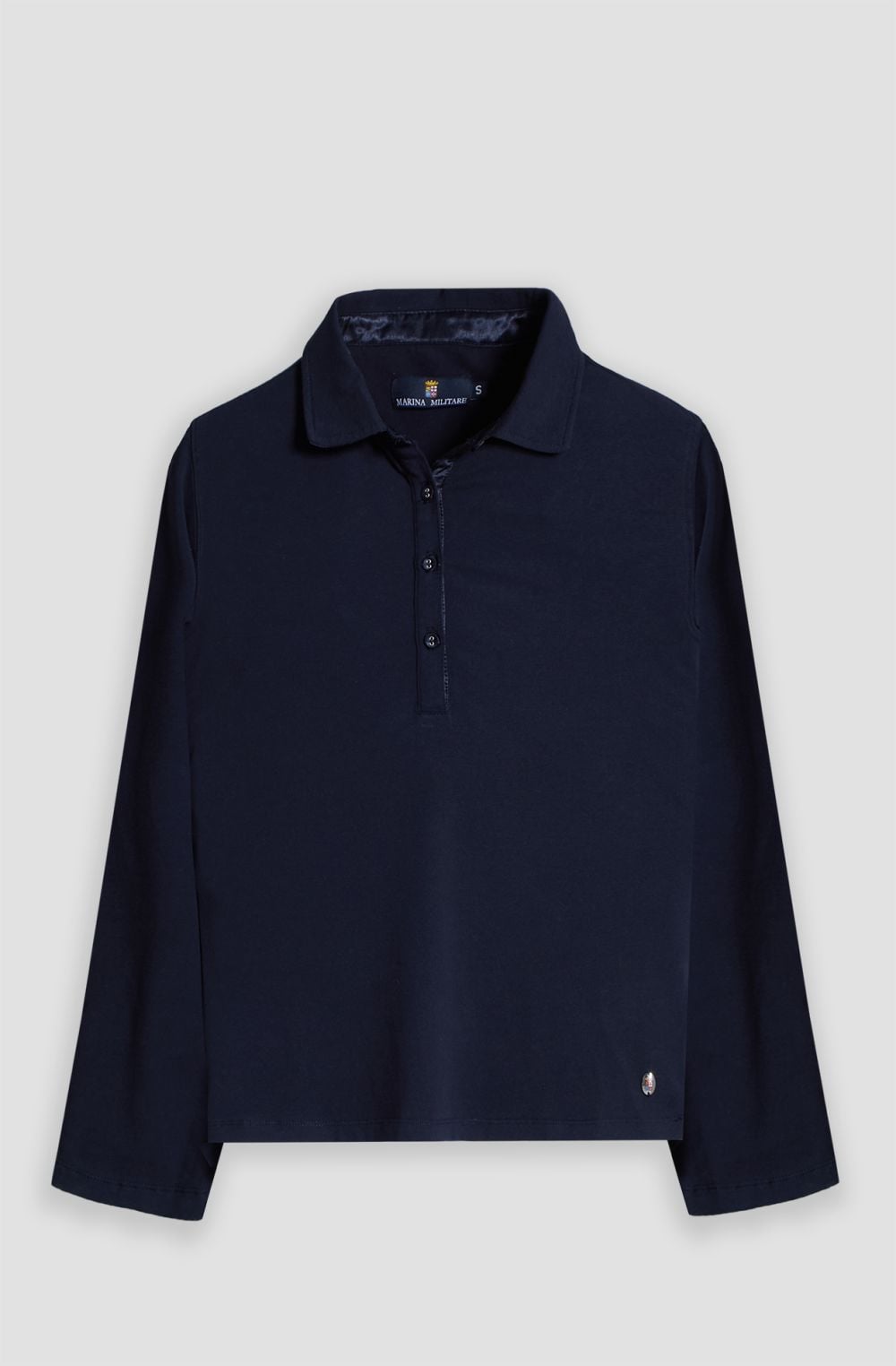 Women's polo shirt with four-button placket
